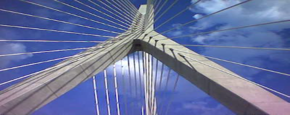 Zakim Bridge to Light Red in Honor of #PMC2015