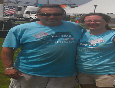 Father-Daughter Duo Volunteer Side by Side for the PMC
