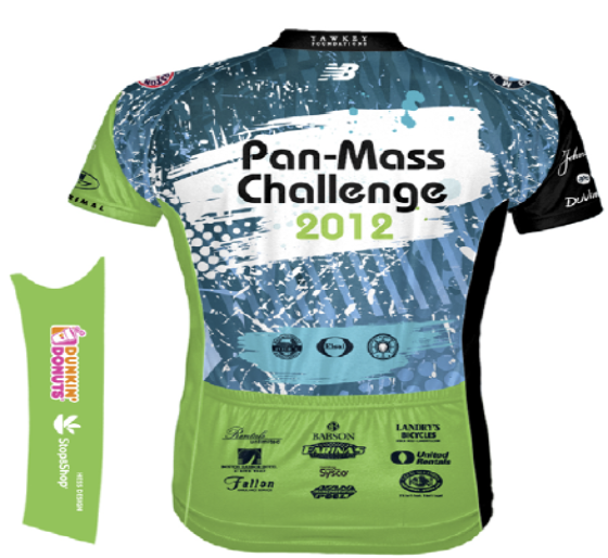 The official PMC 2012 Rider Jersey
